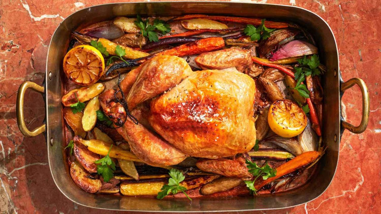 Father’s Day Dinner Meat Mains - One-Pan Roast Chicken With Vegetables
