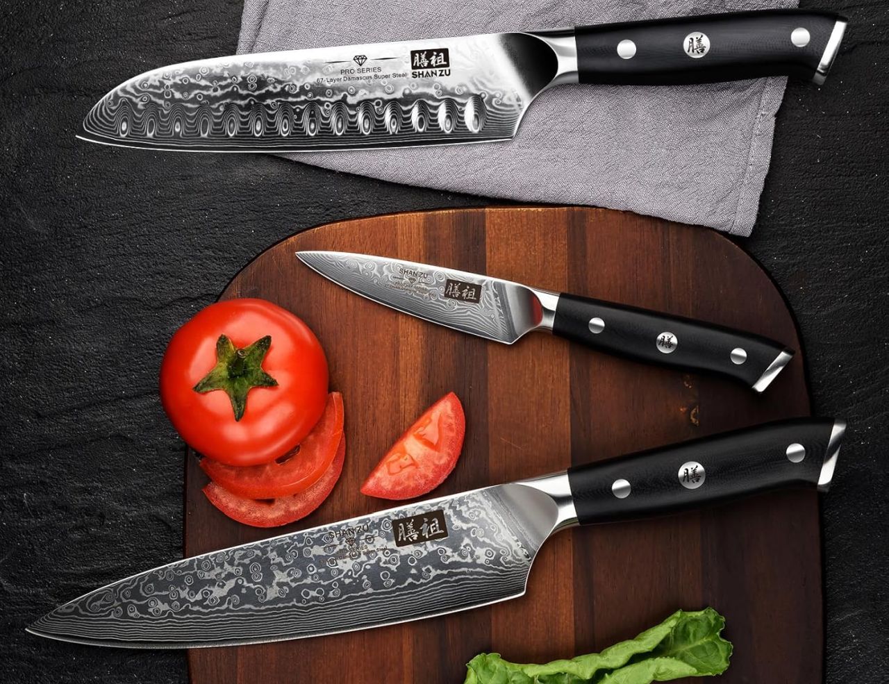 Father’s Day Gifts for Chef Dad - Damascus Knife Set