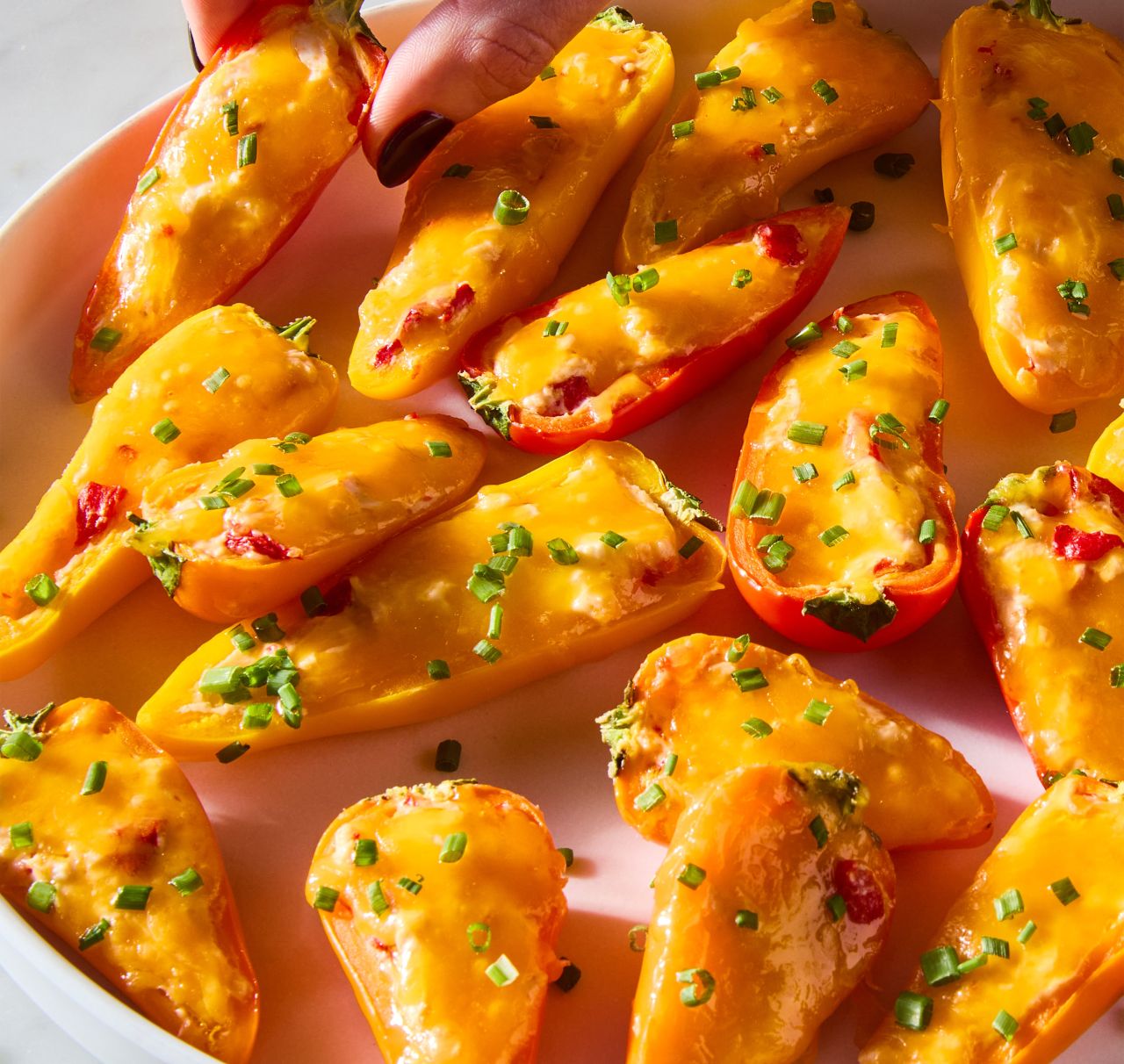 Father's Day Side Recipes- Pimento Cheese-Stuffed Mini Peppers