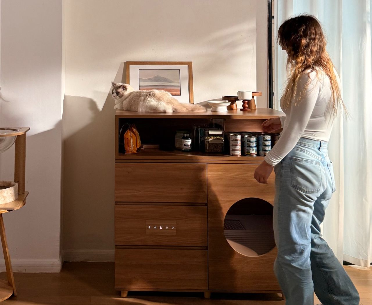 FuriHome Smart Cat Litter Cabinet