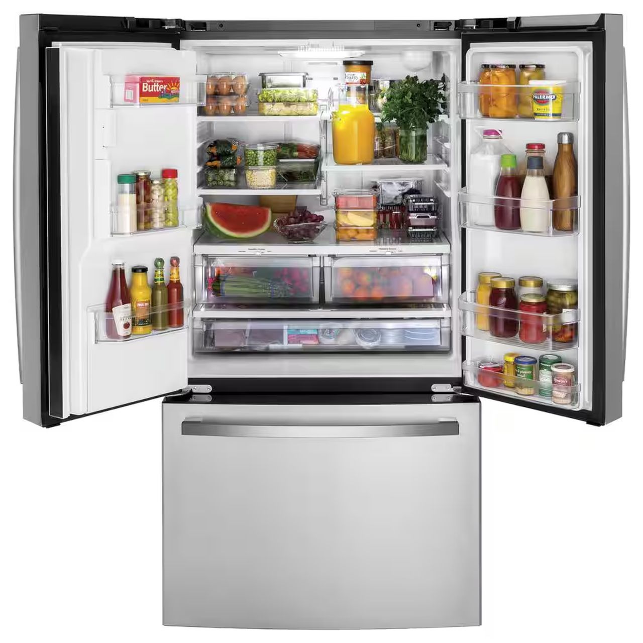 GE 20.6 Cu. Ft. Fingerprint Resistant Counter-Depth French-Door Refrigerator