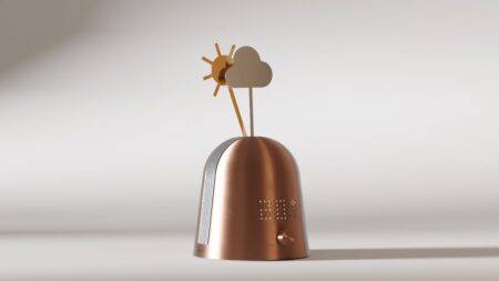 Gustav Rosén and KLONG Mechanical Weather Station With Arms and Symbols