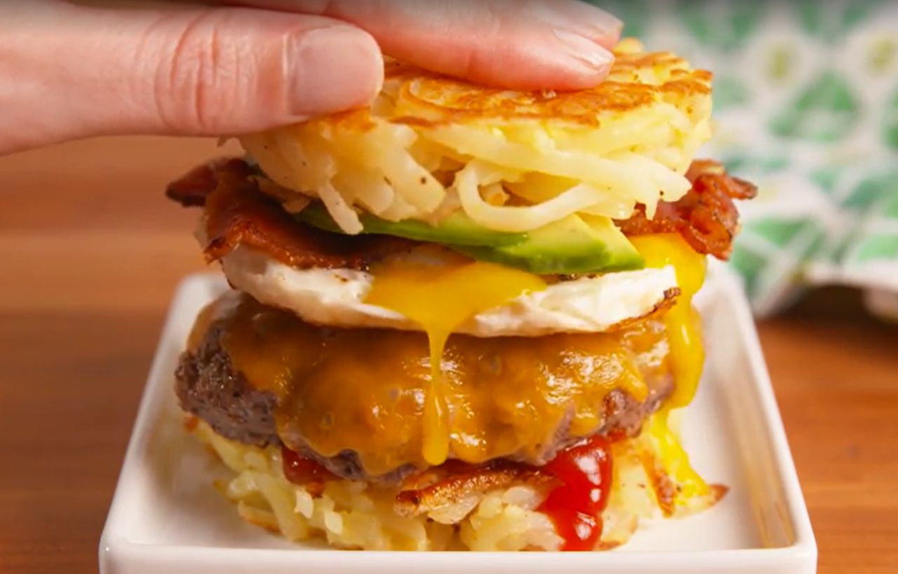 Hearty Breakfast Burgers