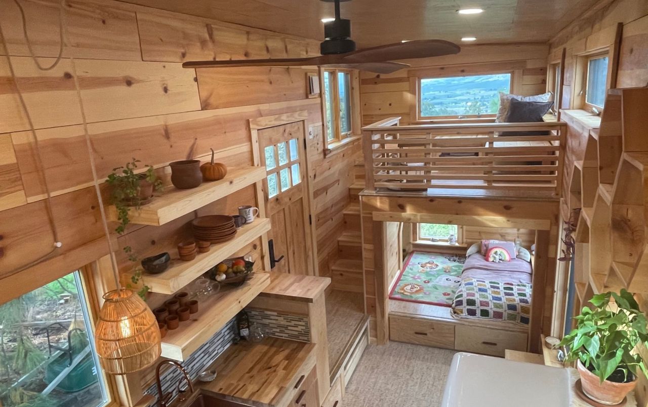 Interior of 35ft Tiny House