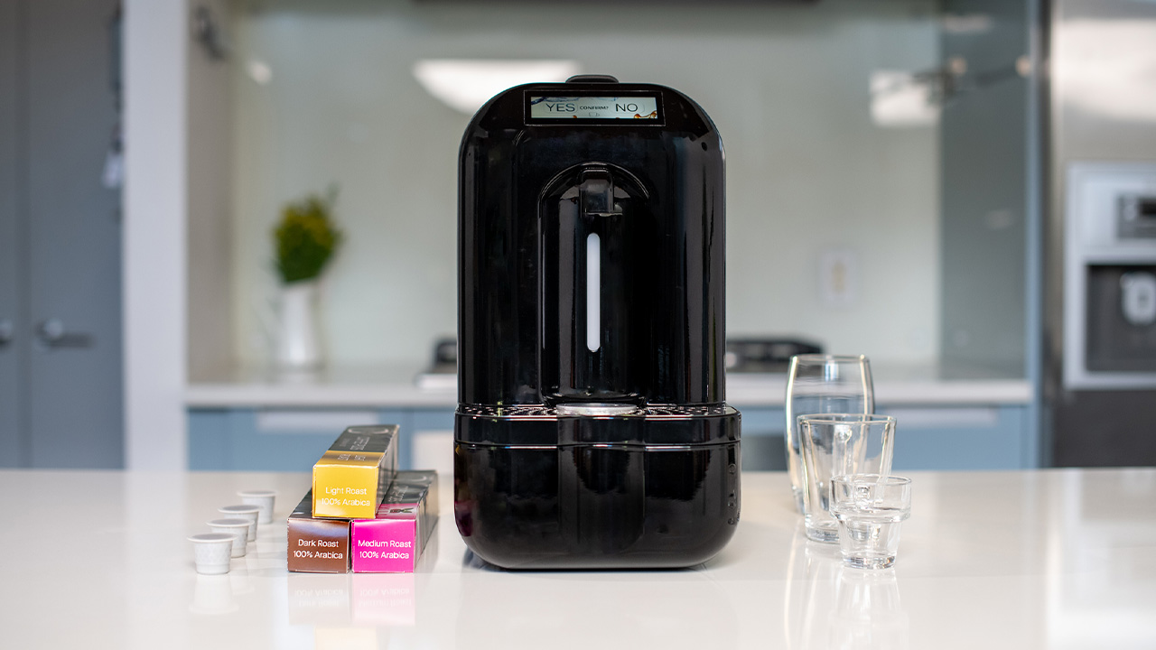 Kara Pod Atmospheric Water Generator With Built-In Coffee Machine