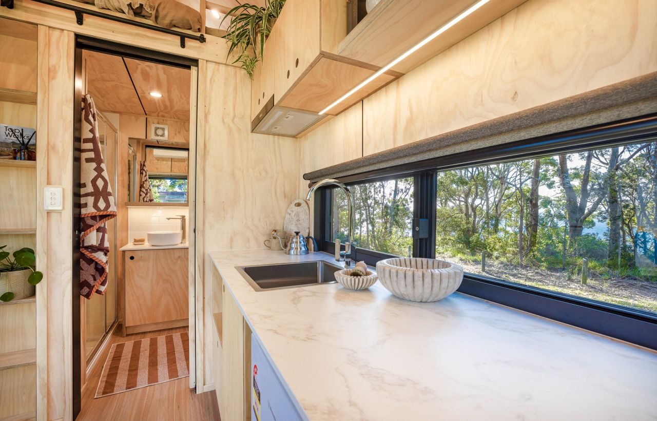 Kitchen of Five Four Tiny House