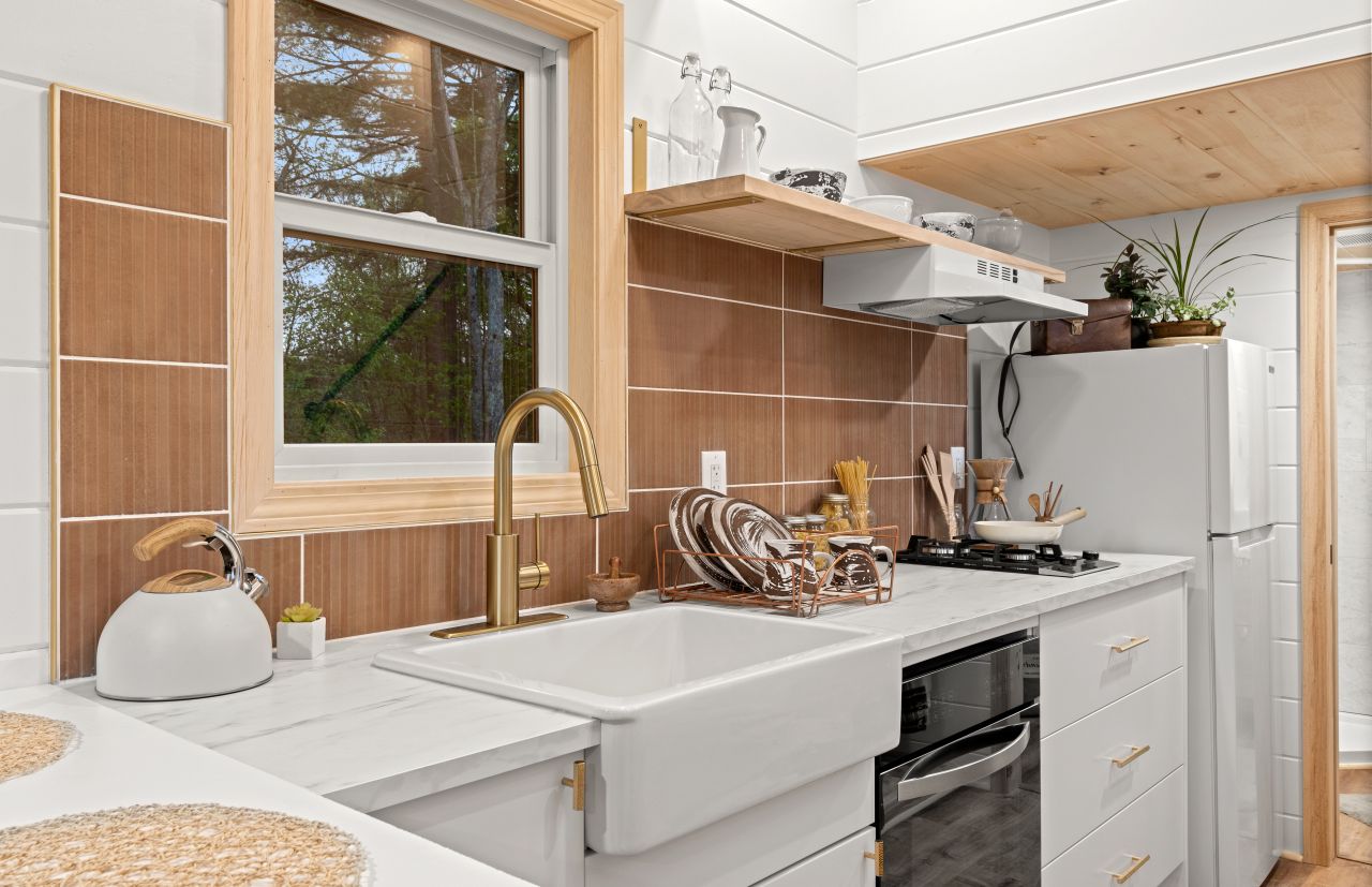 Kitchen of Honey Bee Tiny House