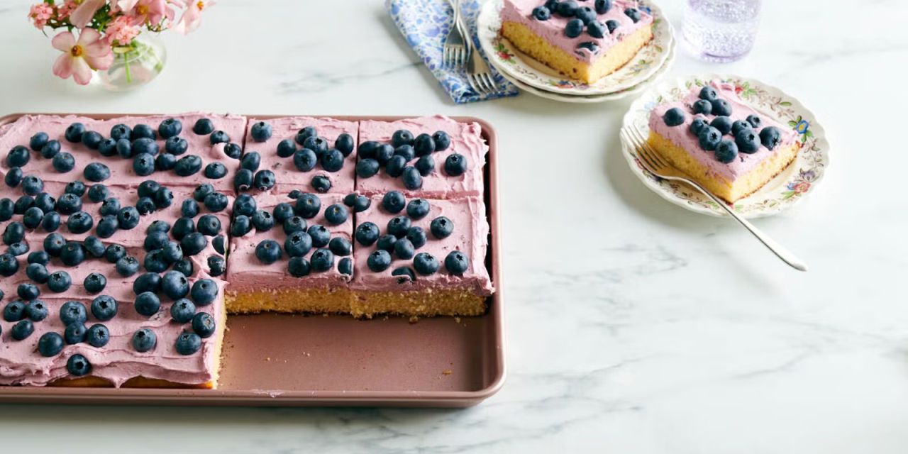 Lemon-Blueberry Sheet Cake