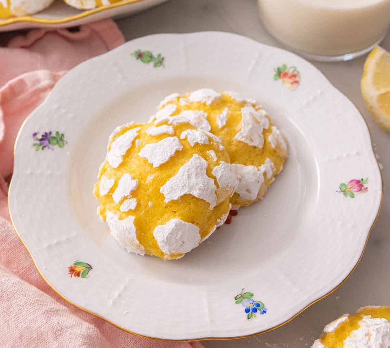 Lemon Crinkle Cookies