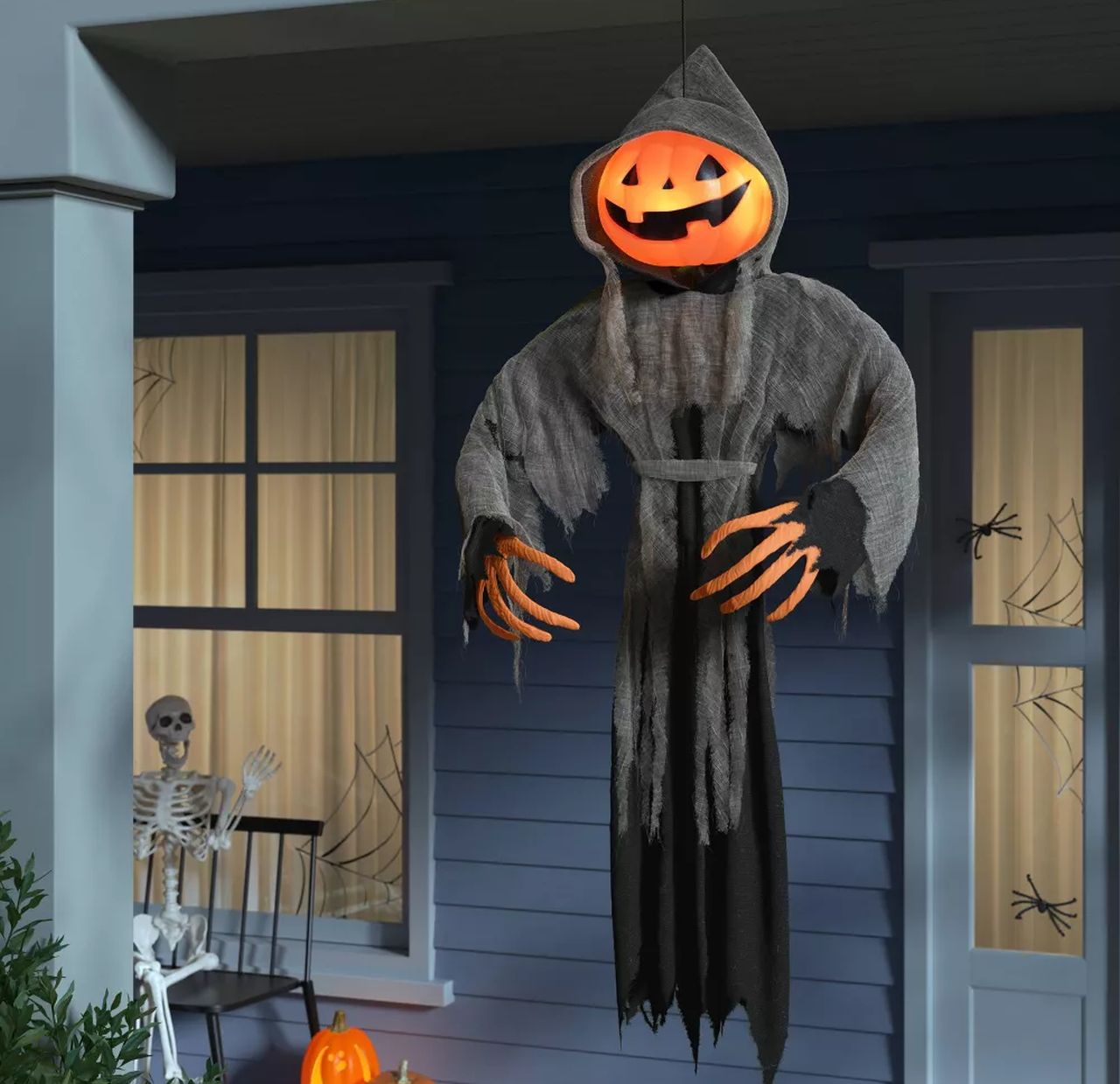 Little Lewis the Pumpkin Ghoul Head Halloween Decorative Mannequin