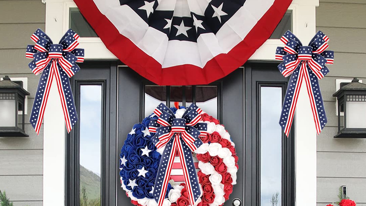 4th of July Décor Bow for Wreath