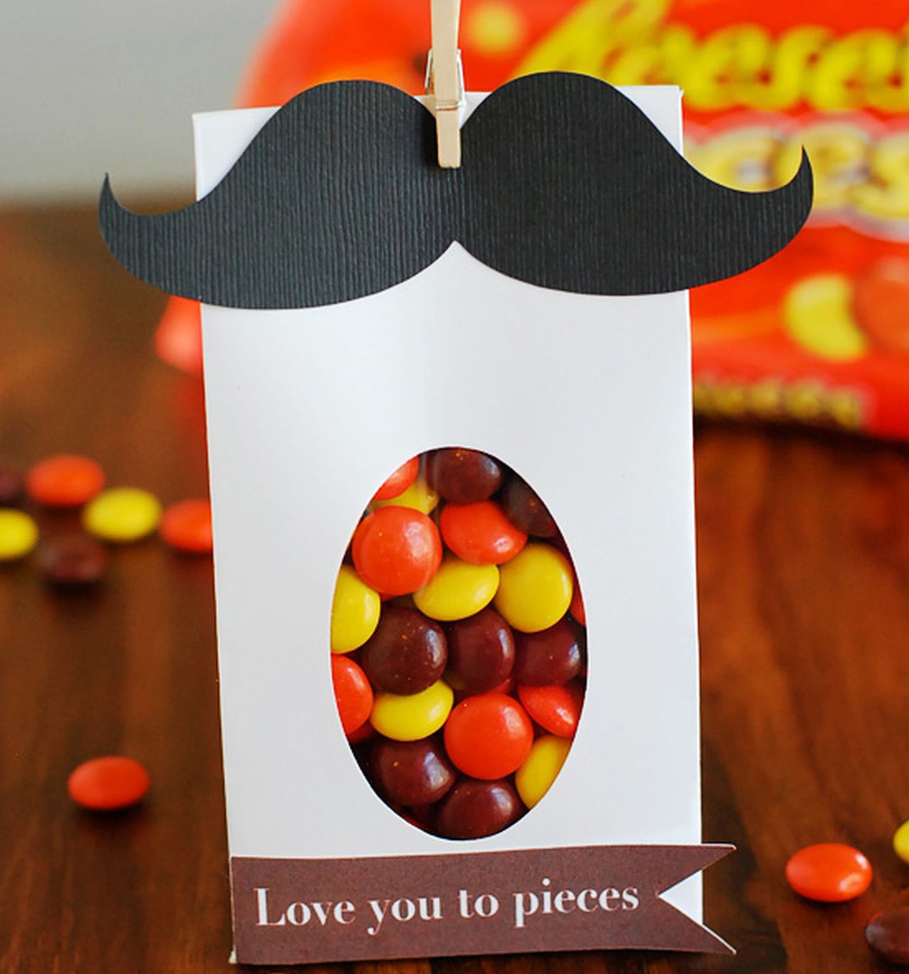 Mustache Treat Bag