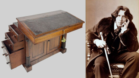 Oscar Wilde's Davenport Writing Desk is set to be Auctioned in Ireland