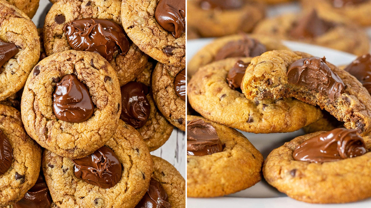 Peanut Butter Nutella Cookies