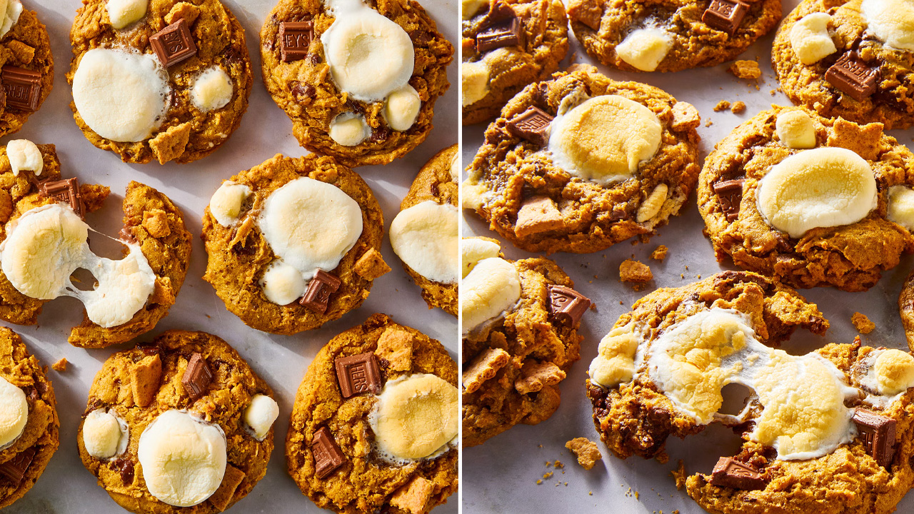 Pumpkin S'mores Cookies