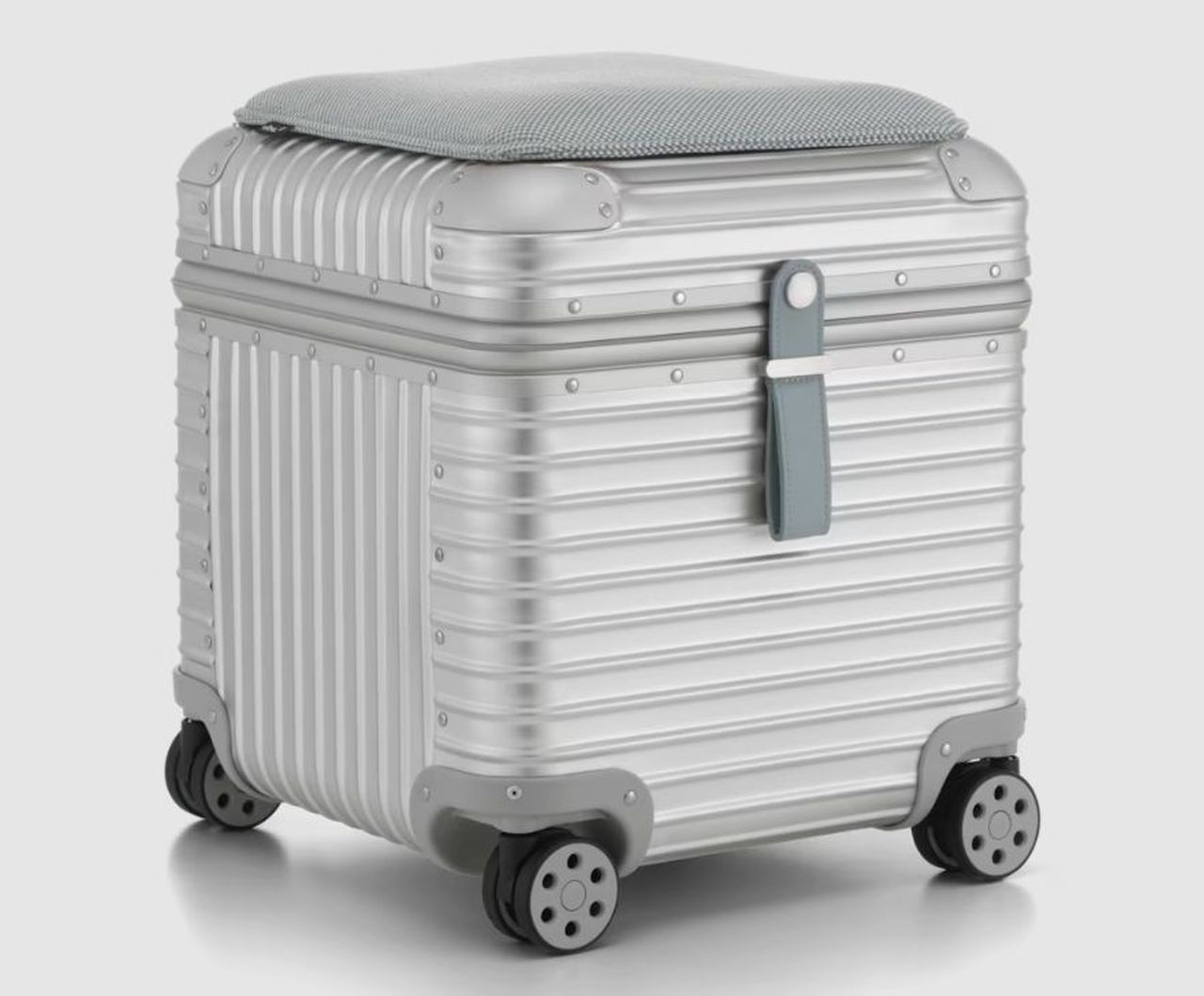 Rimowa and Vitra Aluminum Stool With Storage