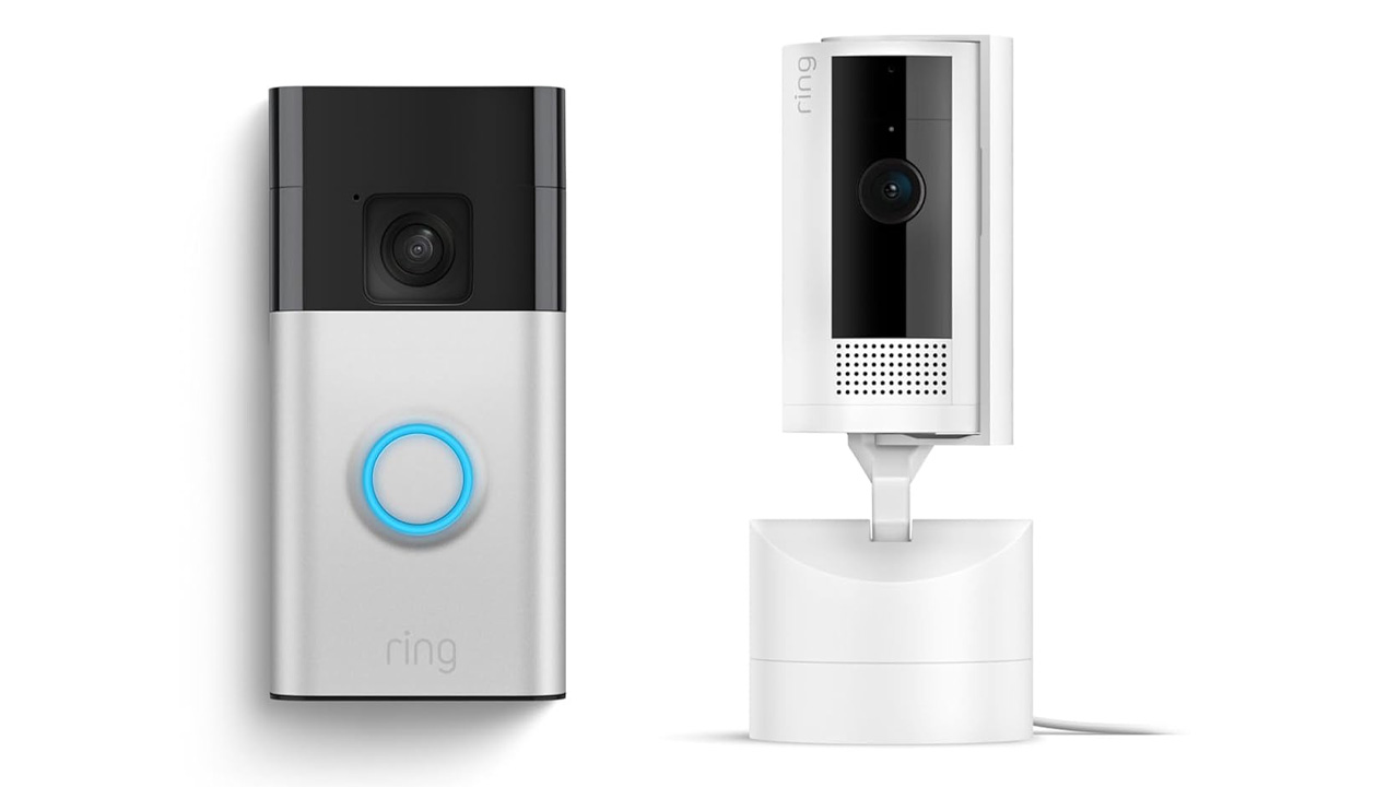 Ring Battery Doorbell with Ring Pan-Tilt Indoor Camera