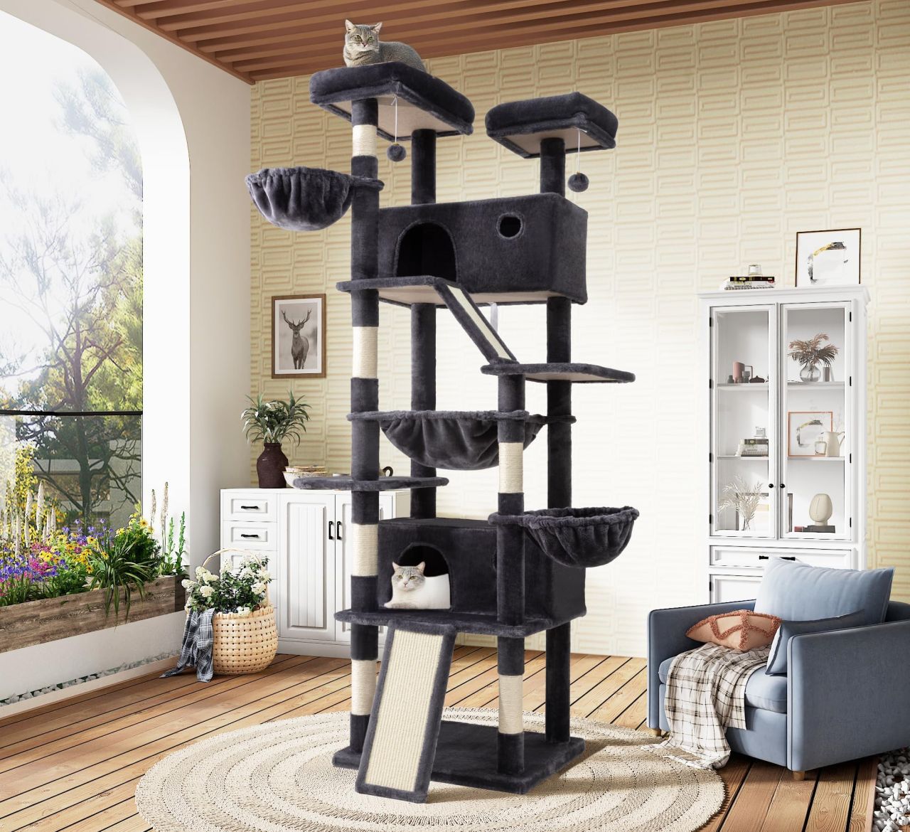 SHA CERLIN Multi-Level Cat Tree Tower