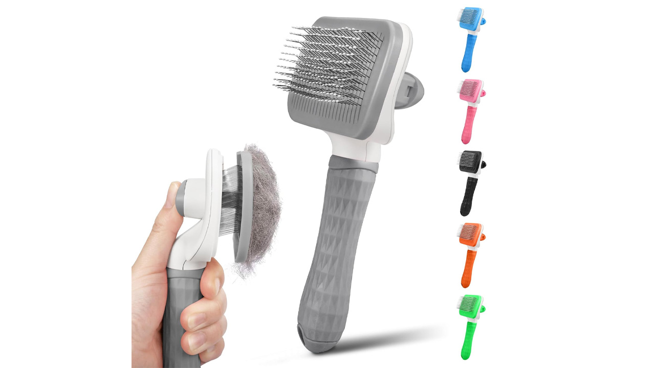 Self-Cleaning Slicker Brush