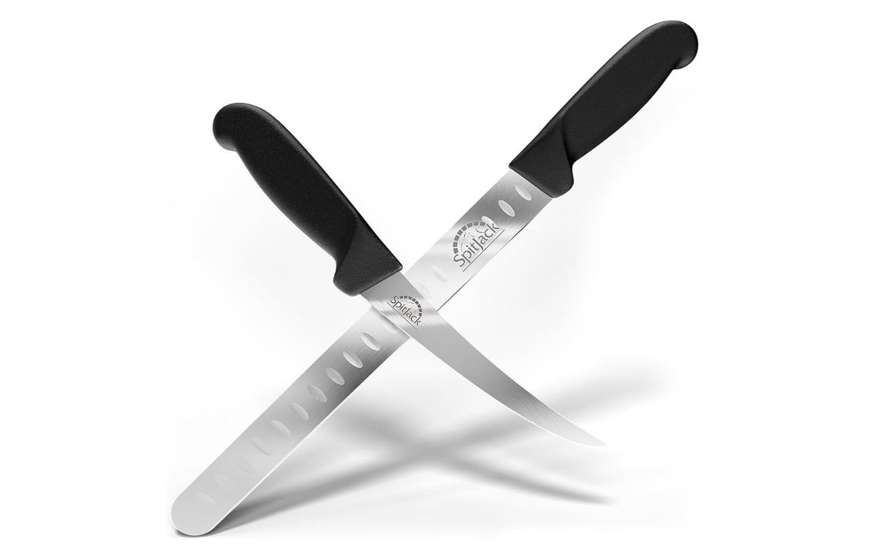 Spitjack Smoked BBQ Curved Trimming & Slicing Knife Bundle
