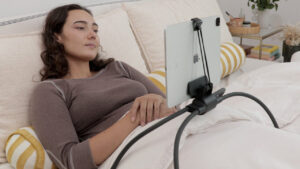 Tablift MaxPro Adjustable Tablet Holder with five-angle tilt mechanism
