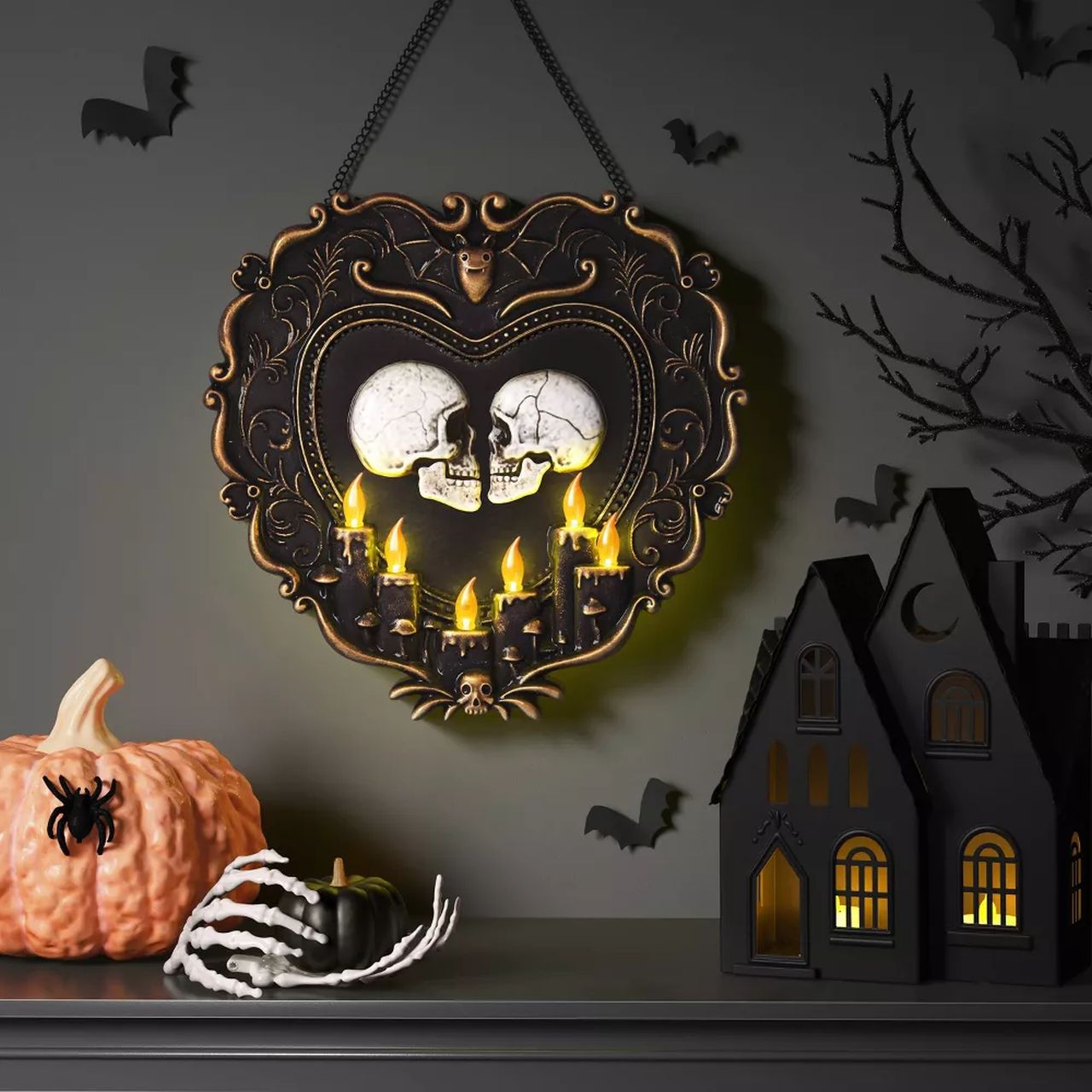 Talking Skulls Frame Halloween Decorative Prop