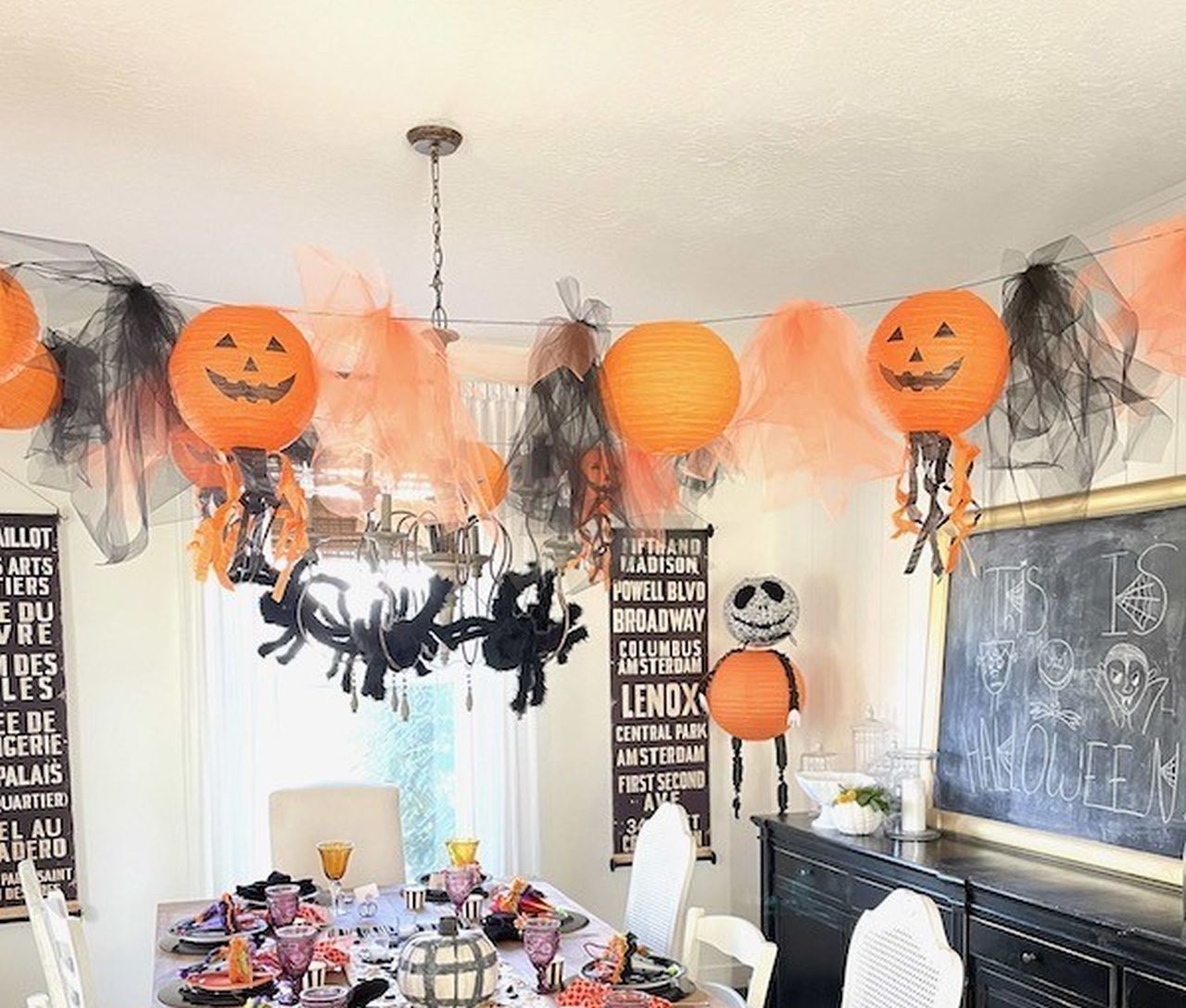 Tulle Garland- Summerween Decor Ideas