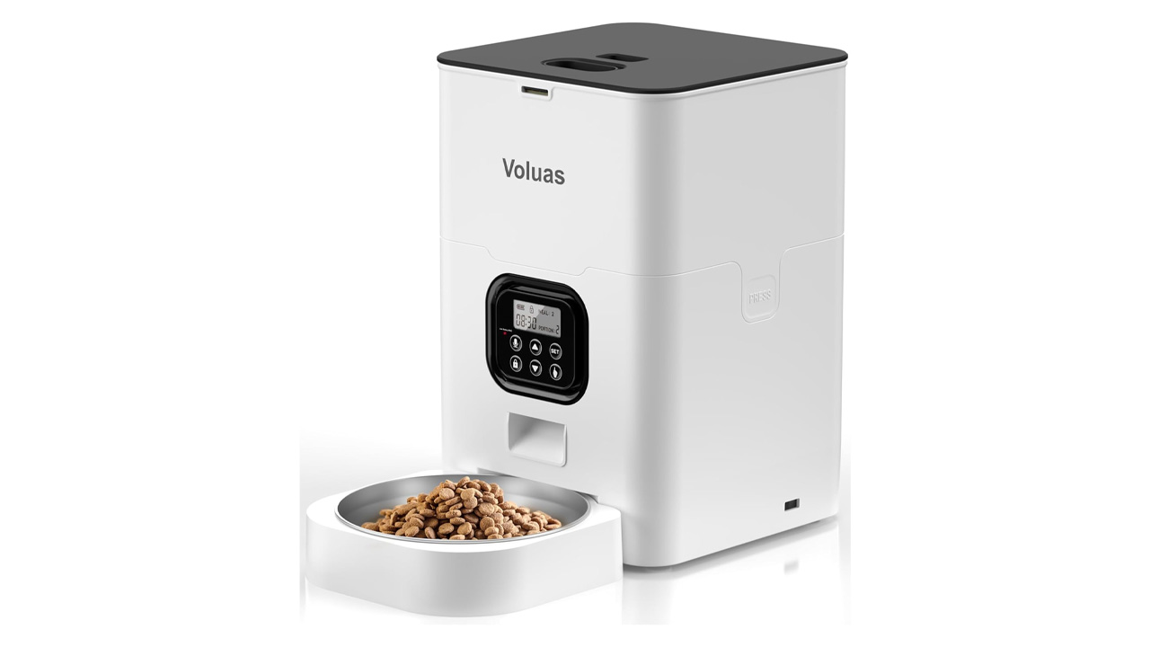 VOLUAS Automatic Cat Feeder at amazon prime day sale 2025