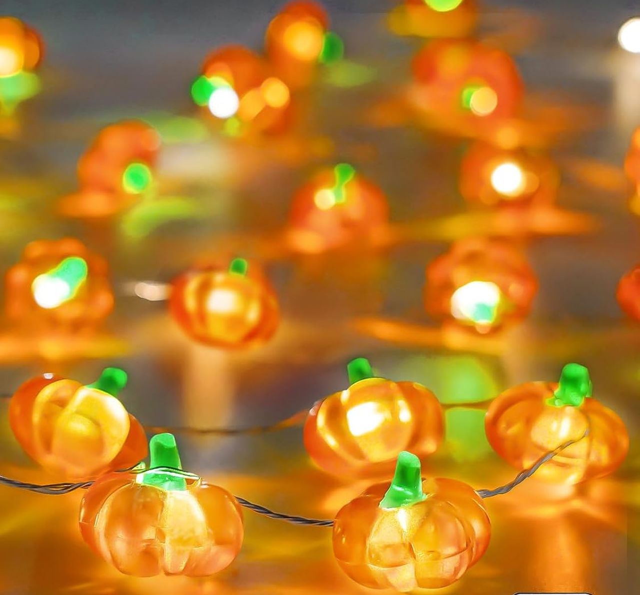 3D Pumpkin Fairy Lights from amazon prime day sale 2025