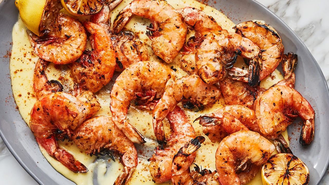 4th of July BBQ Recipes - Grilled Shrimp With Old Bay and Aioli