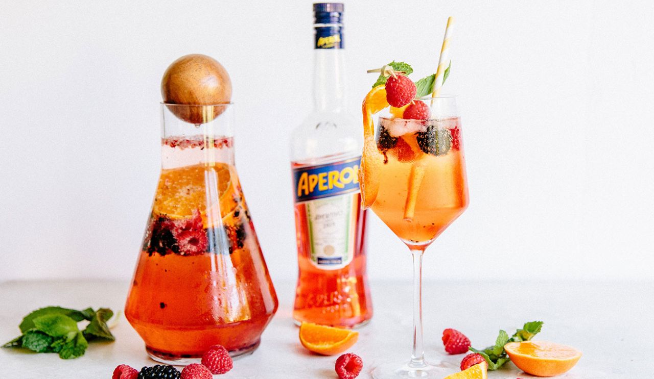 4th of July Cocktails - Berry Aperol Spritz