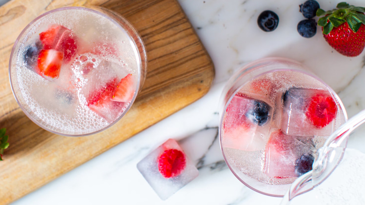4th of July Cocktails - Triple Berry Sparklers