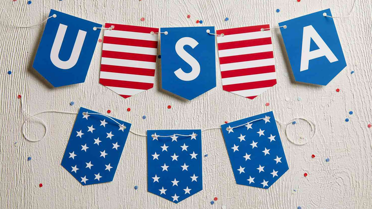 4th of July Decoration ideas on budget - banner
