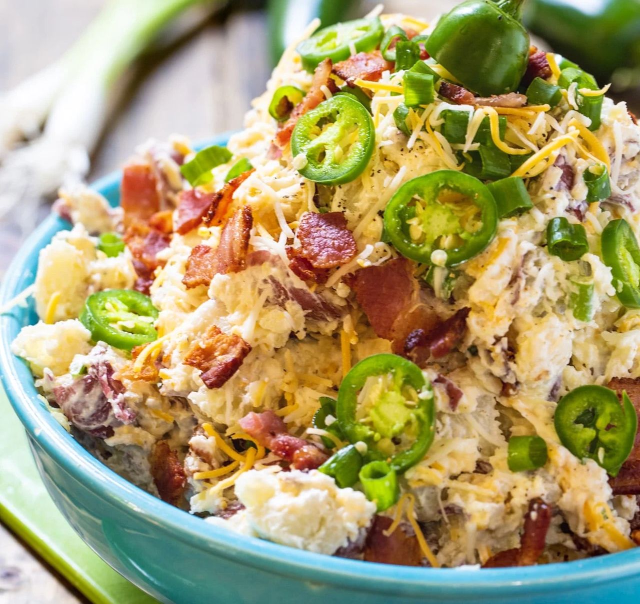 4th of July Side Dishes - Jalapeno Popper Potato Salad