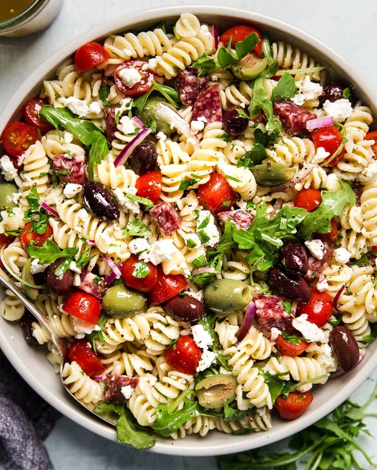 4th of July Side Dishes - Mediterranean Pasta Salad