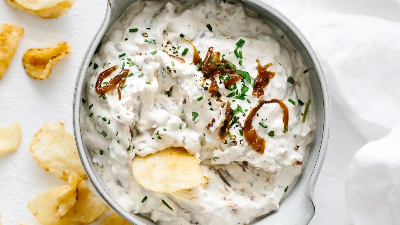 4th of July appetizers - French Onion Dip