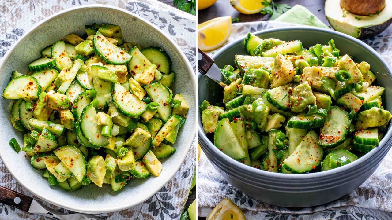 4th of July salads - Cucumber Avocado Salad