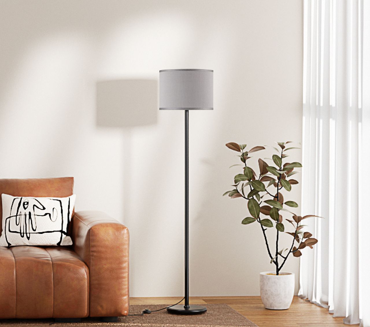 Amazon Prime Day Deals 2025 - Modern Floor Lamp with White Shade