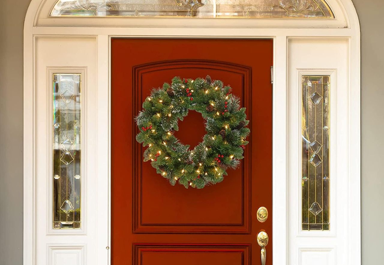 Amazon Prime Day Deals 2025 - National Tree Company Pre-Lit Artificial Christmas Wreath