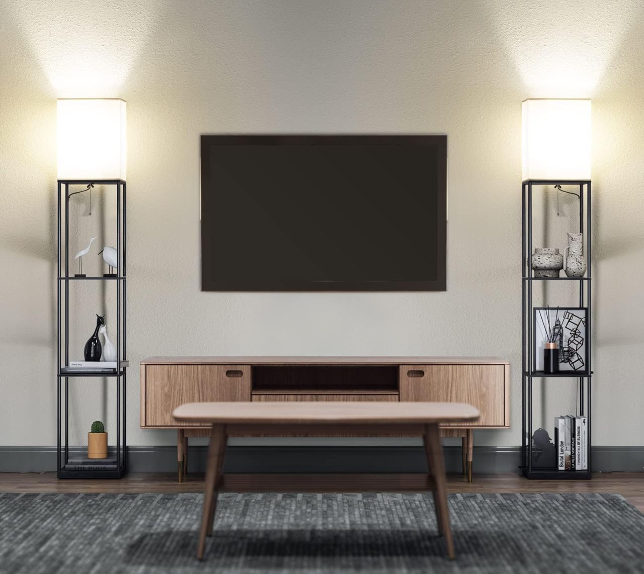 Amazon Prime Day Deals 2025 - SUNMORY Floor Lamp with Shelves