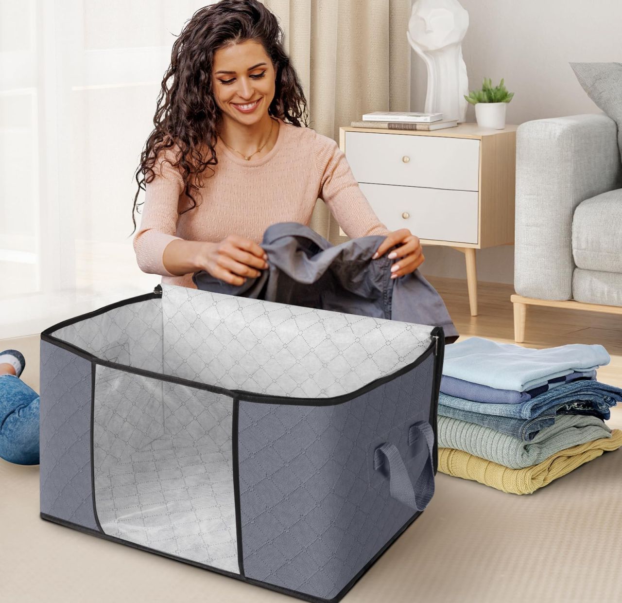 Amazon Prime Day Deals - Fab totes 6 Pack Clothes Storage