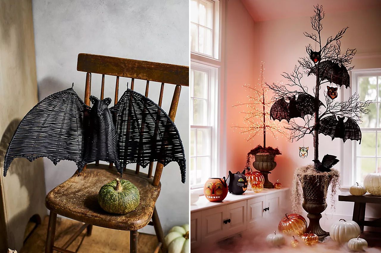 Anthropologie 2025 Halloween collection - Rattan Bat