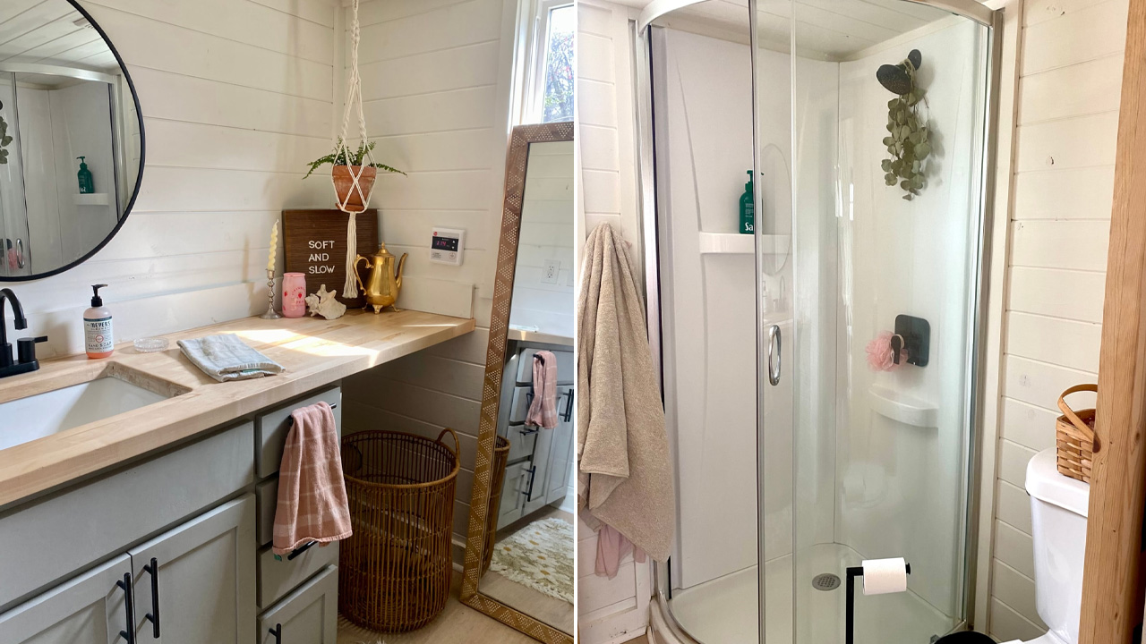 Bathroom of Acony Bell Tiny House