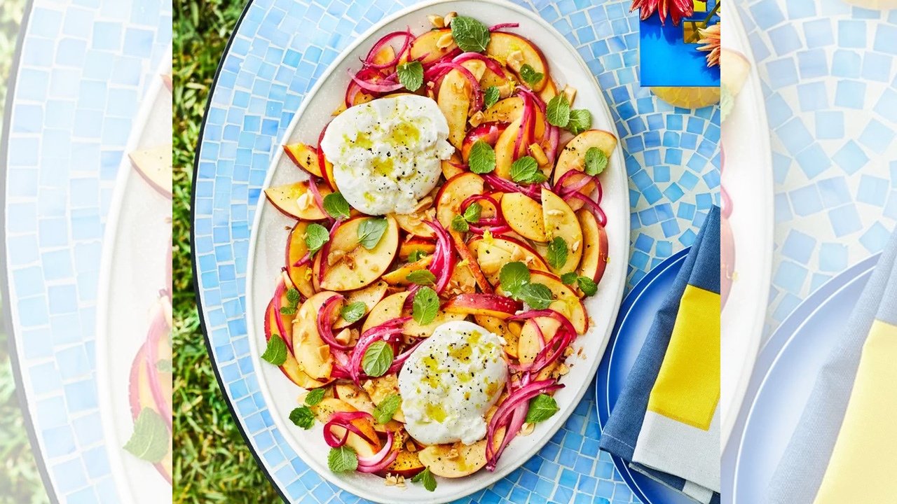 Nectarine-and-Burrata Salad