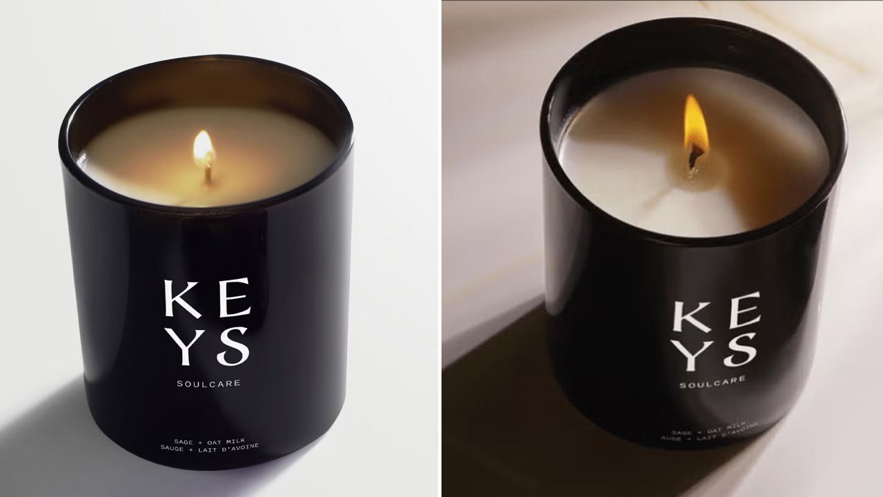 Best Scented Candles From Celebrity Brands - Sage + Oat Milk Candle From Keys Soulcare by Alicia Keys