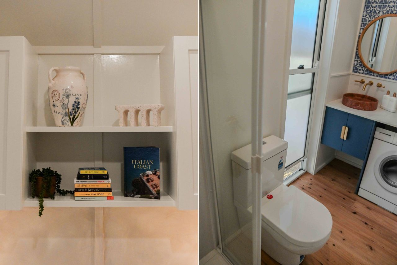 Bathroom of Bowerbird tiny house in Australia