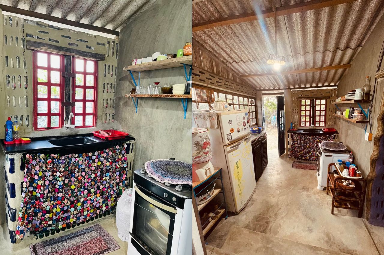 Brazilian Mother and Daughter Builds Airbnb Rental From 8,000 Recycled Glass Bottles to Honor Ancestral Respect for Nature