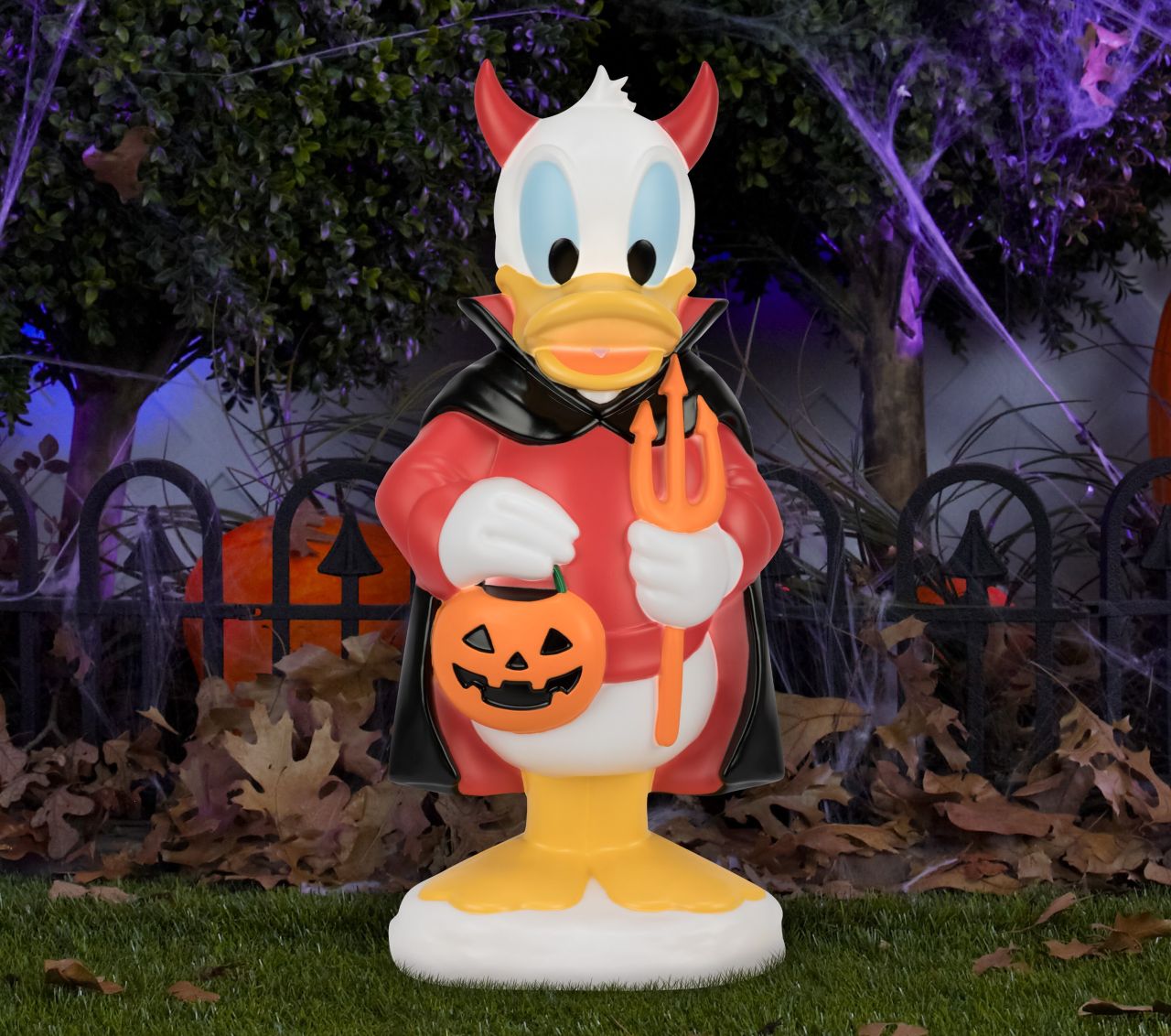 Disney Lighted Donald Duck Decor Devil Blow Mold