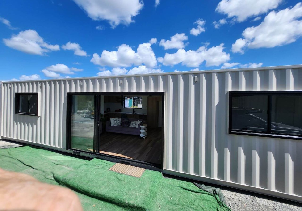 Exterior of Hayman Container Home