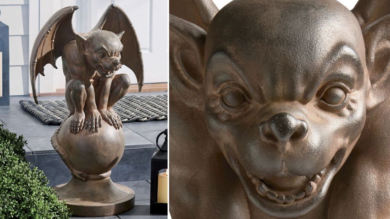 Grandin Road Halloween Haven 2025 Collection - Grim Gargoyle Statue
